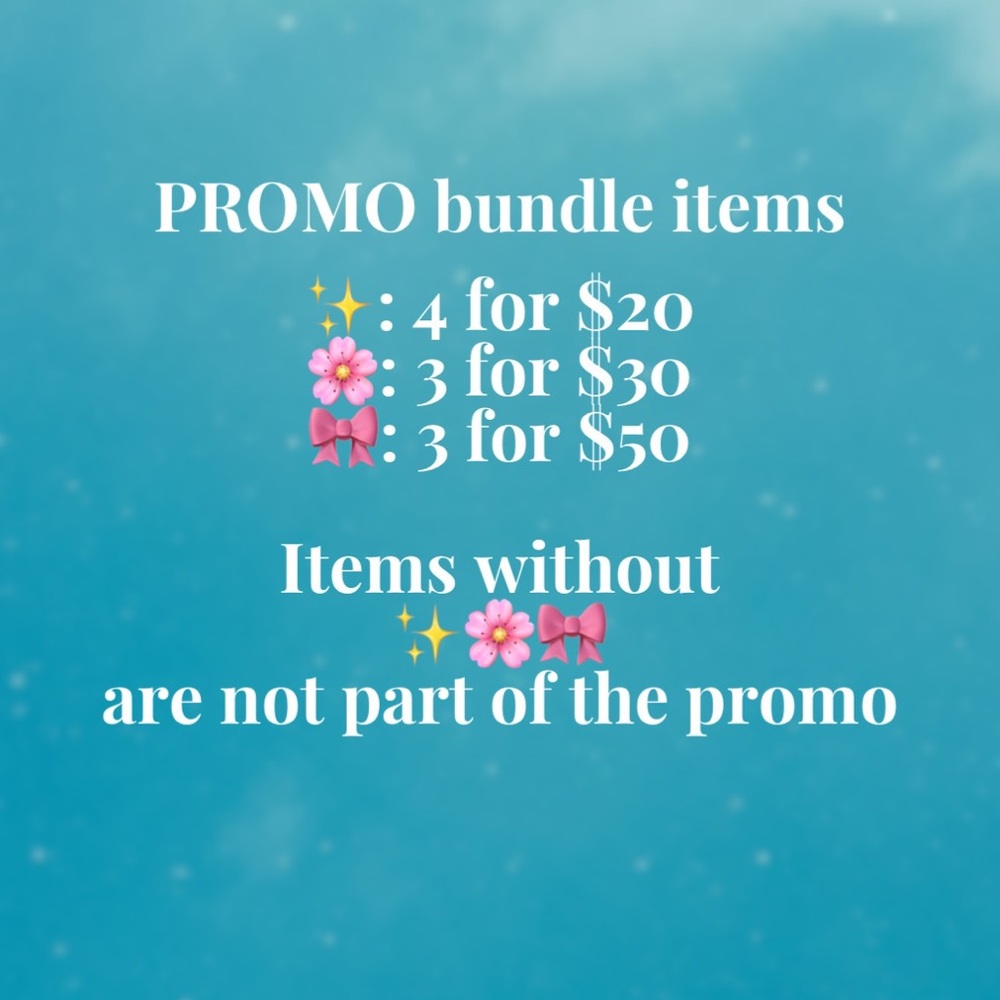 Promo Bundles ✨🌸🎀